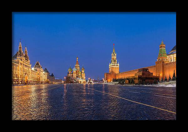 Red Square At Blue Hour