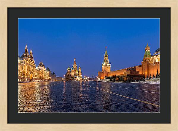 Red Square At Blue Hour