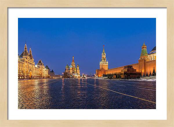 Red Square At Blue Hour
