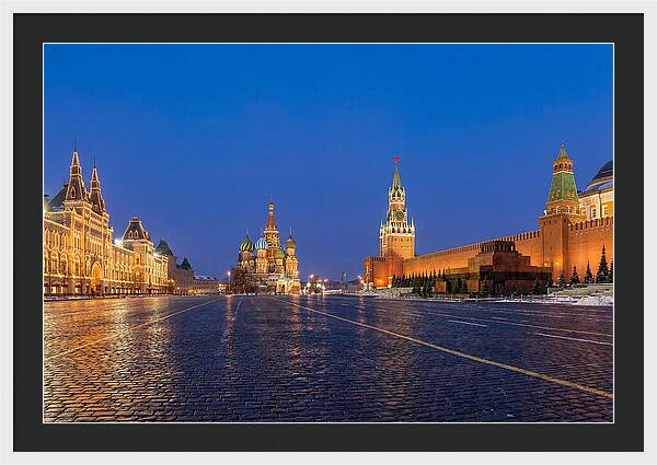 Red Square At Blue Hour