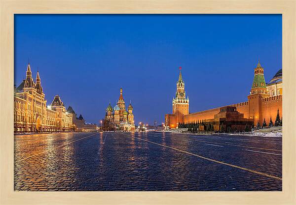 Red Square At Blue Hour
