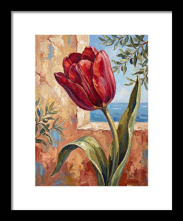 Red Tulip By The Sea