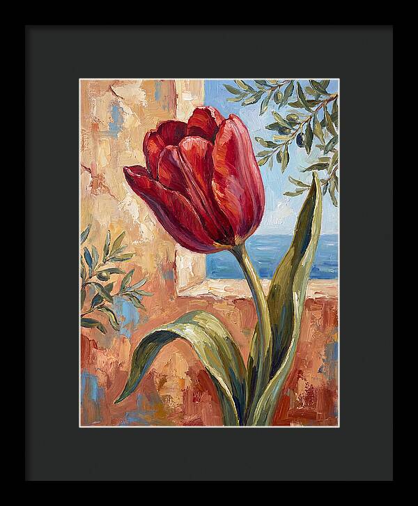 Red Tulip By The Sea