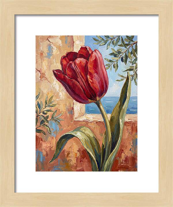 Red Tulip By The Sea