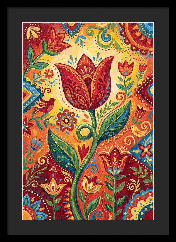 Red Tulip Folk Art