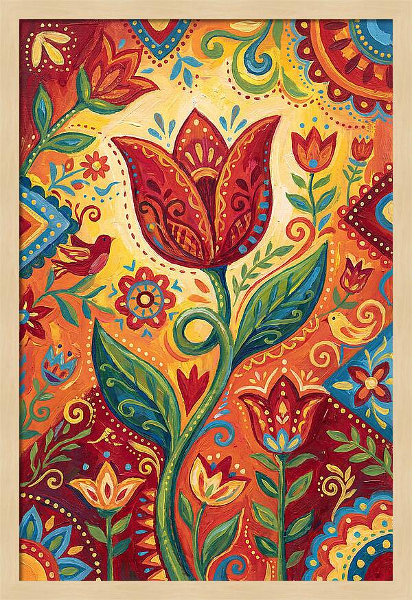 Red Tulip Folk Art