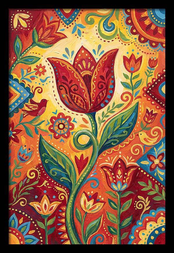 Red Tulip Folk Art