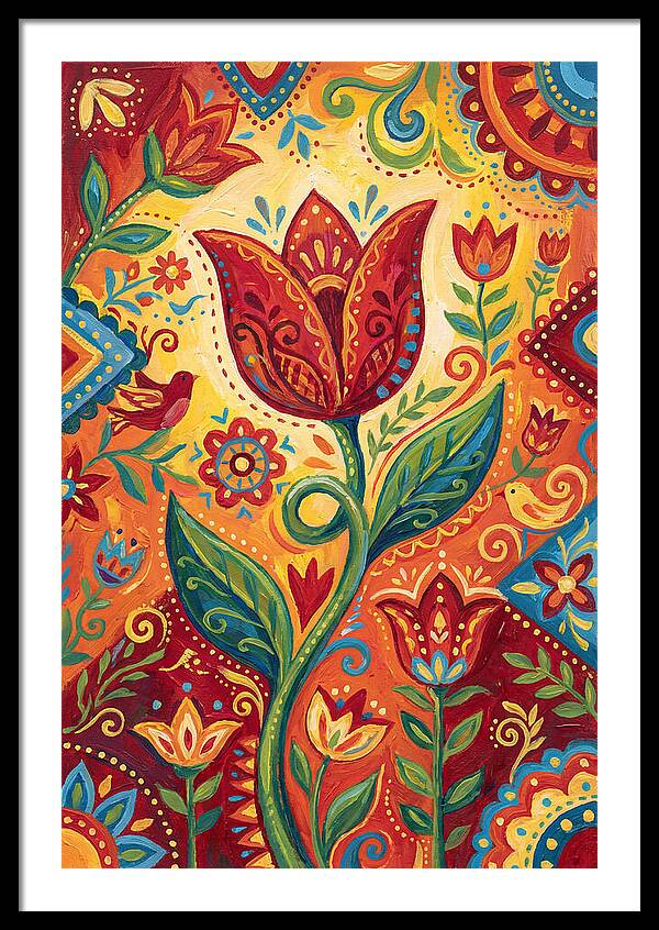 Red Tulip Folk Art