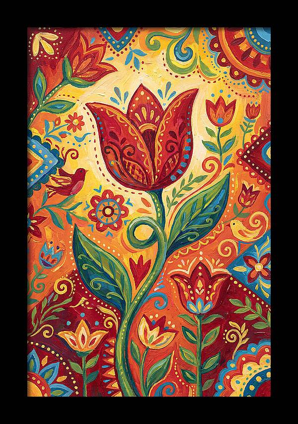 Red Tulip Folk Art