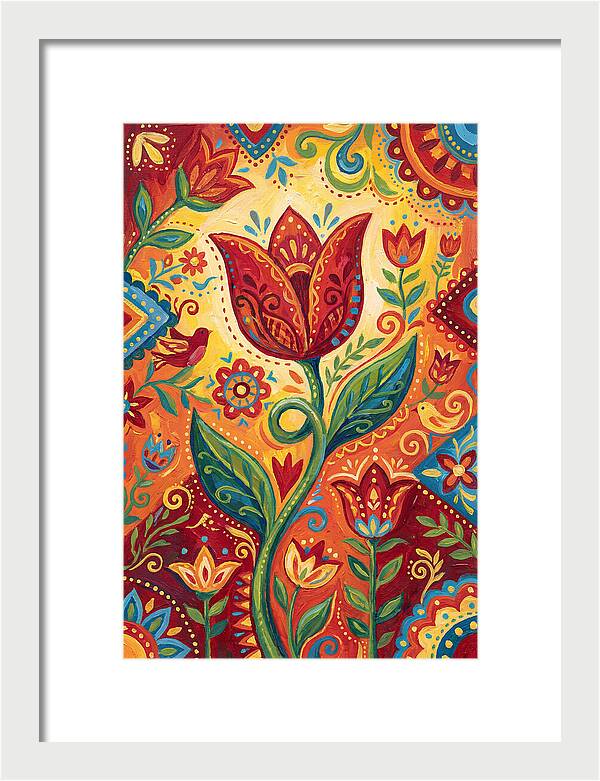 Red Tulip Folk Art