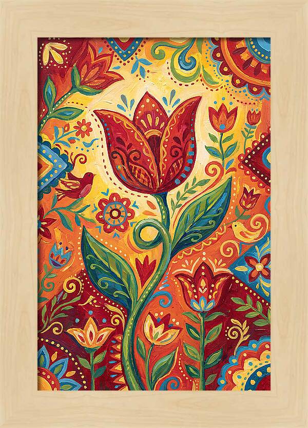 Red Tulip Folk Art
