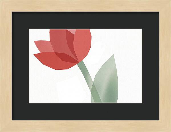 Red Tulip Minimalism