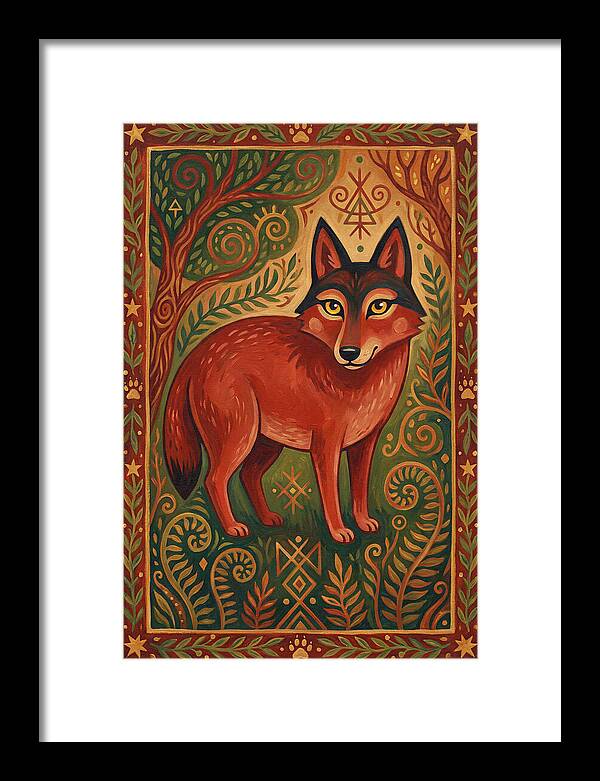 Red Wolf Folk Art