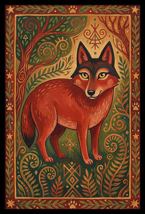 Red Wolf Folk Art