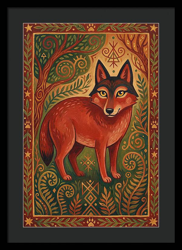 Red Wolf Folk Art