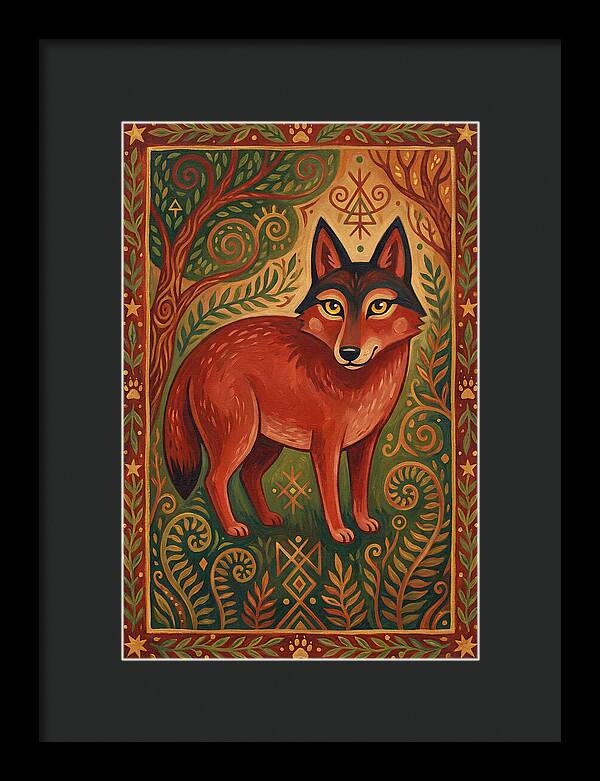 Red Wolf Folk Art