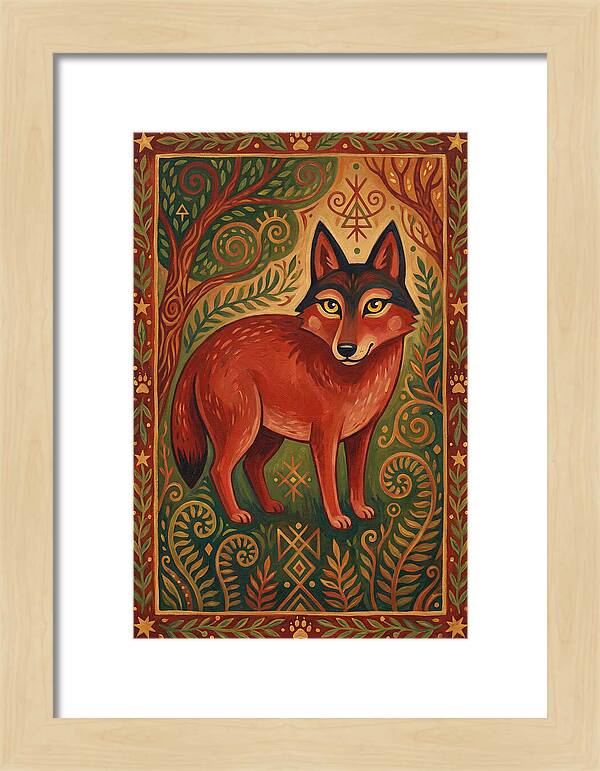 Red Wolf Folk Art