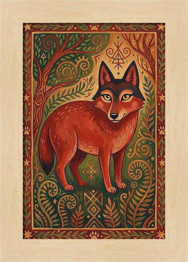 Red Wolf Folk Art