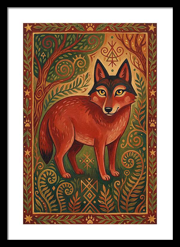 Red Wolf Folk Art