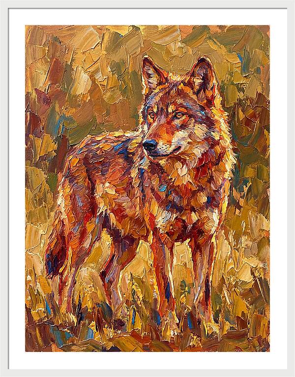 Red Wolf In Mediterranean Landscape