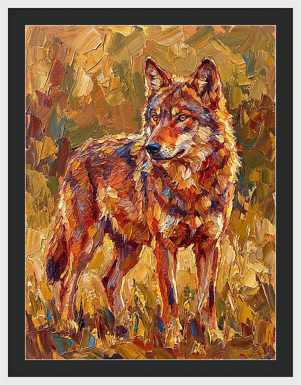 Red Wolf In Mediterranean Landscape