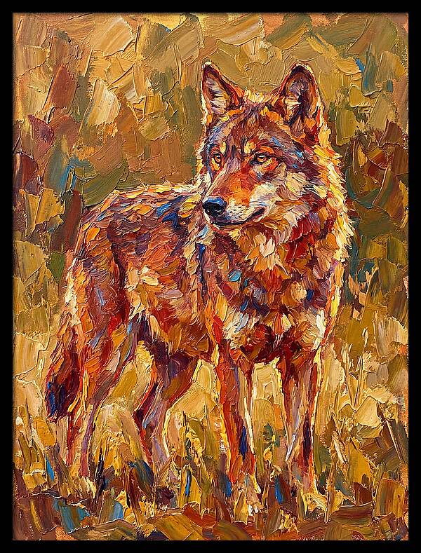 Red Wolf In Mediterranean Landscape