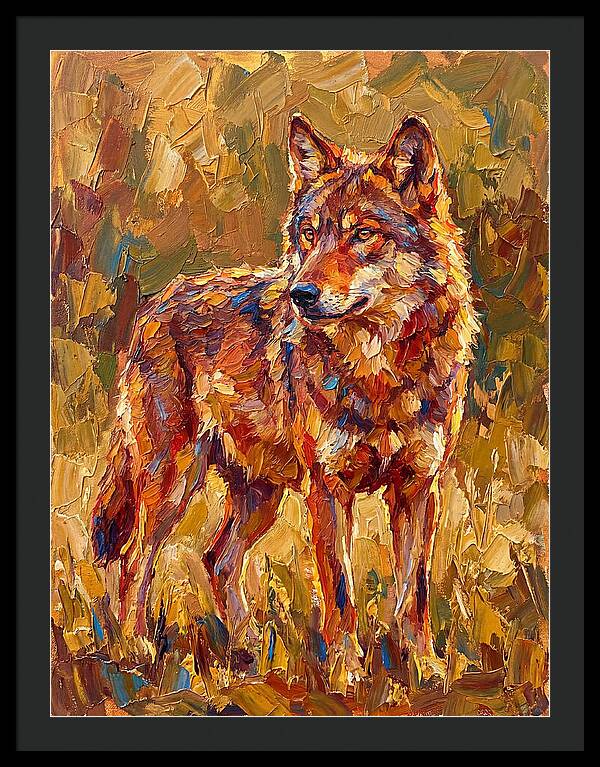 Red Wolf In Mediterranean Landscape