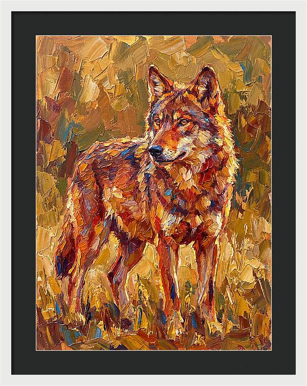 Red Wolf In Mediterranean Landscape