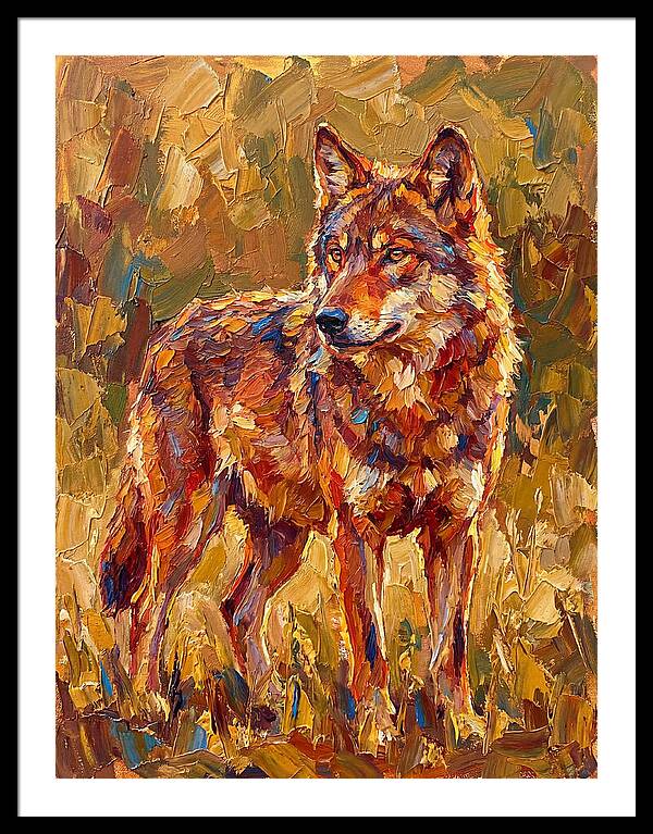 Red Wolf In Mediterranean Landscape