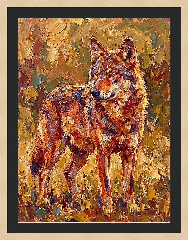 Red Wolf In Mediterranean Landscape