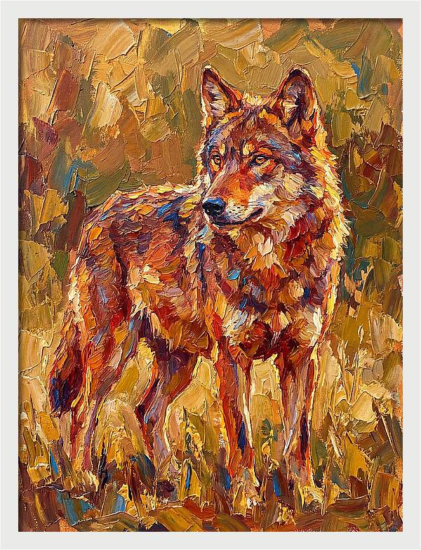 Red Wolf In Mediterranean Landscape