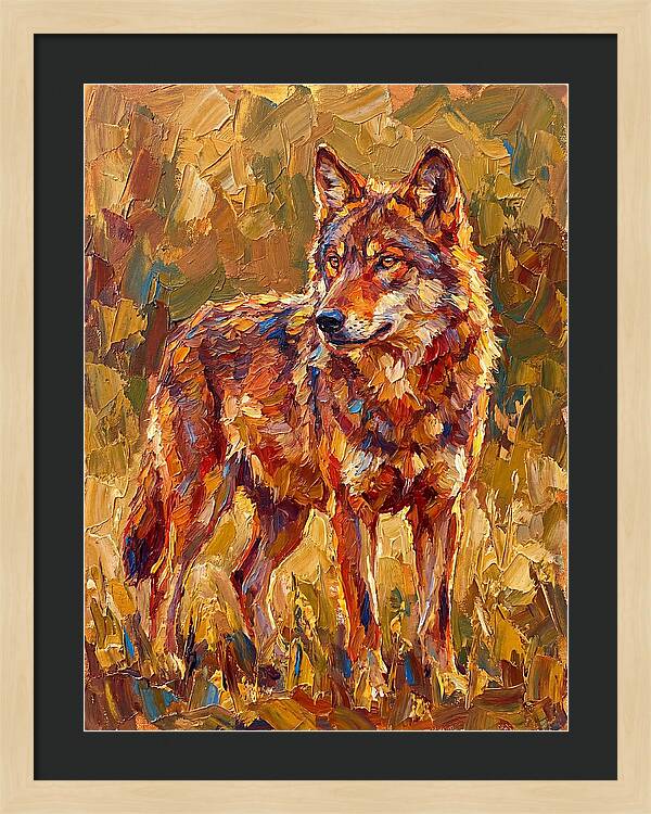 Red Wolf In Mediterranean Landscape