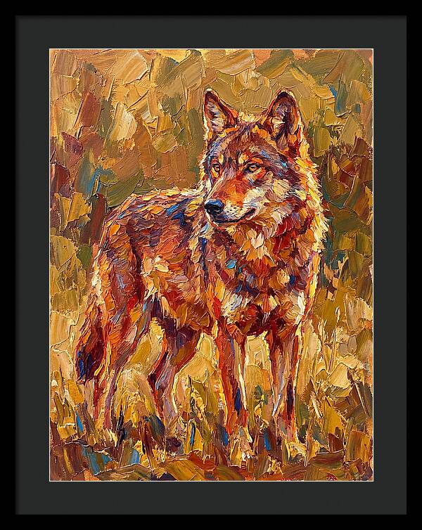 Red Wolf In Mediterranean Landscape