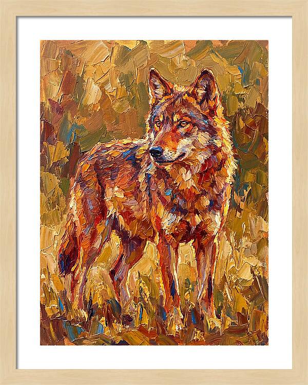 Red Wolf In Mediterranean Landscape