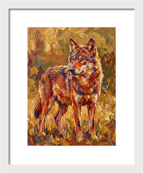Red Wolf In Mediterranean Landscape
