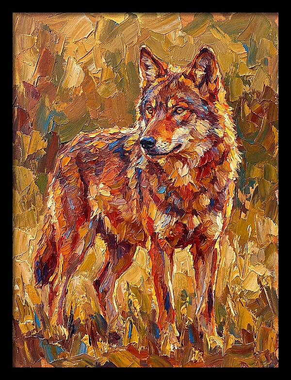 Red Wolf In Mediterranean Landscape