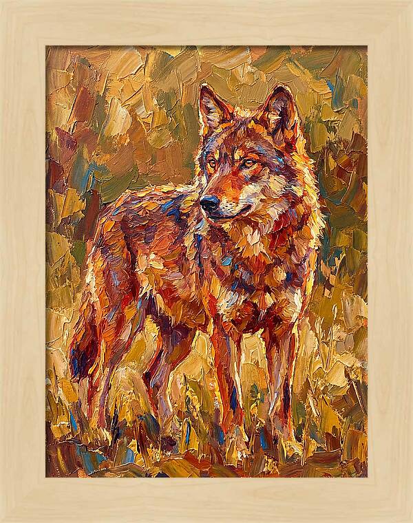Red Wolf In Mediterranean Landscape