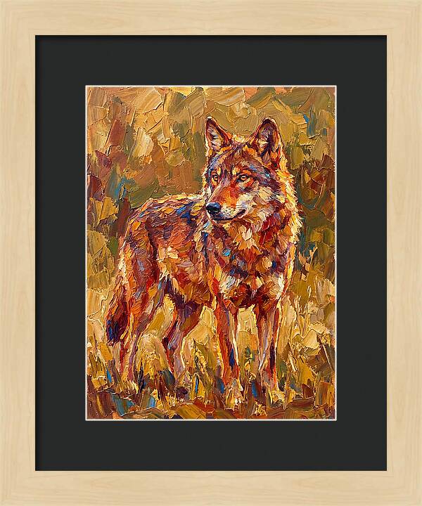 Red Wolf In Mediterranean Landscape