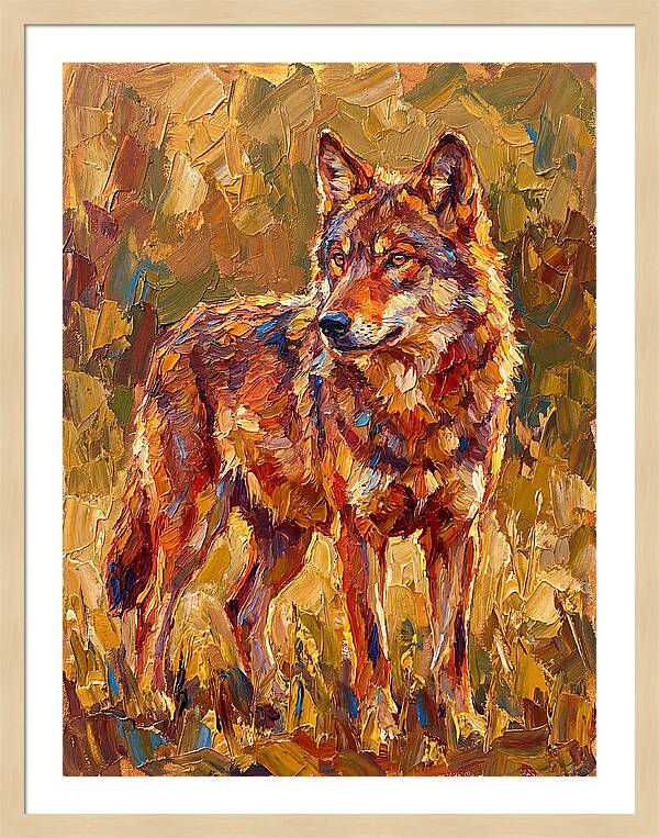 Red Wolf In Mediterranean Landscape