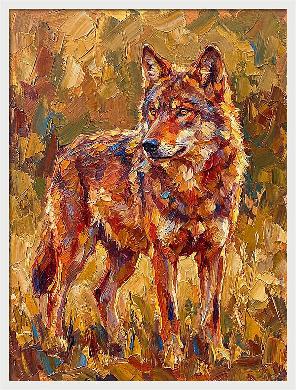 Red Wolf In Mediterranean Landscape