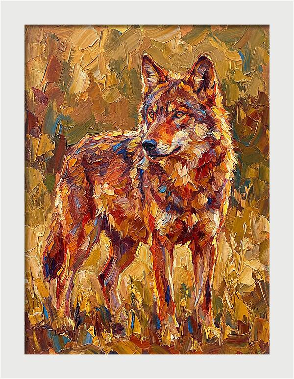 Red Wolf In Mediterranean Landscape