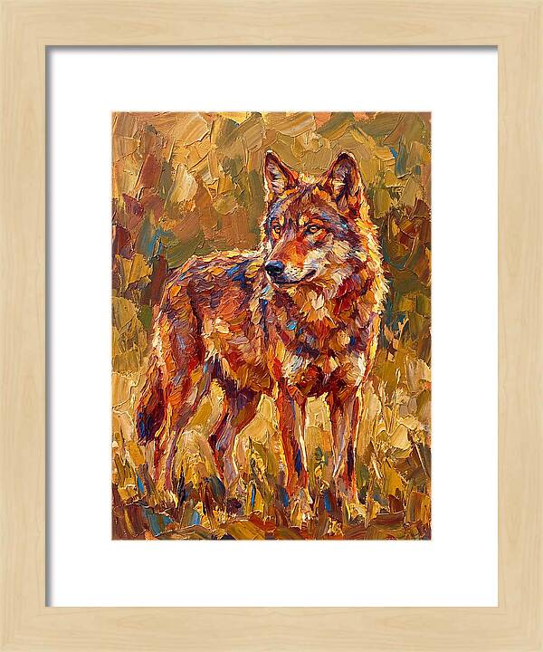 Red Wolf In Mediterranean Landscape