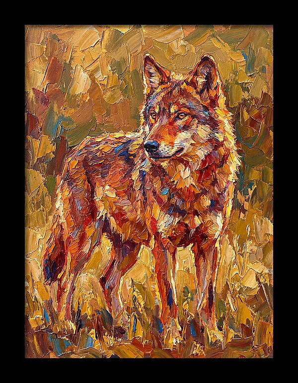 Red Wolf In Mediterranean Landscape