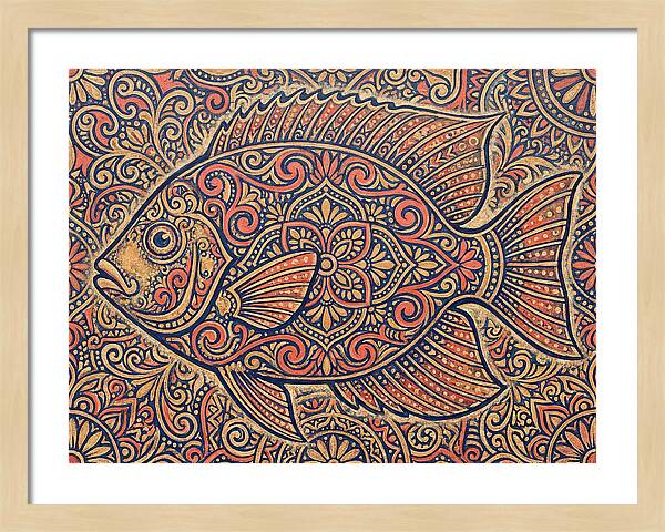 Reef Fish Folk Art
