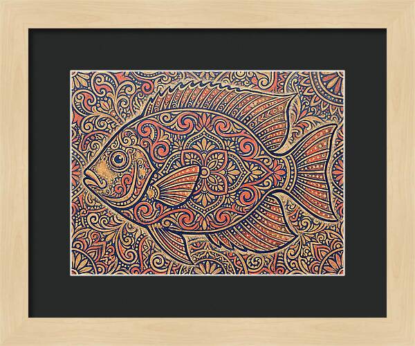 Reef Fish Folk Art