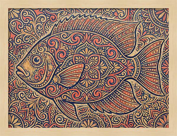 Reef Fish Folk Art