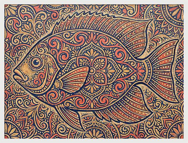 Reef Fish Folk Art