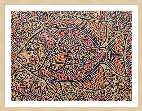 Reef Fish Folk Art