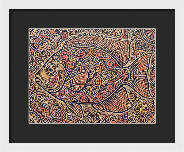 Reef Fish Folk Art