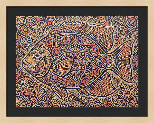 Reef Fish Folk Art